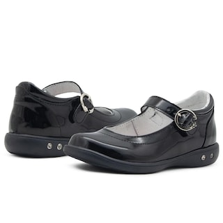 Foto 2 | Zapato Escolar Niña Karsten Charol Negro Antiderrapante Negro