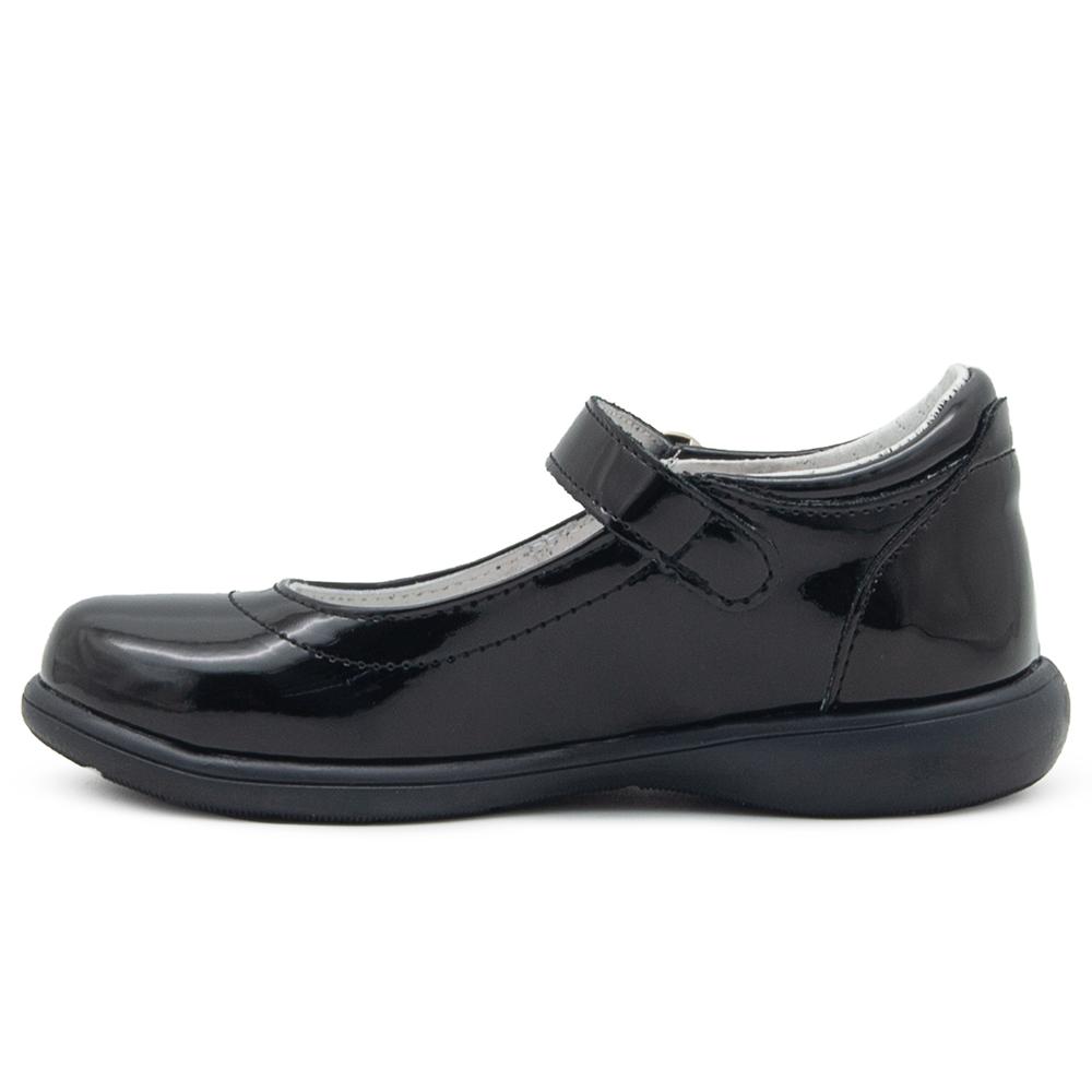 Foto 4 pulgar | Zapato Escolar Niña Karsten Charol Negro Antiderrapante Negro