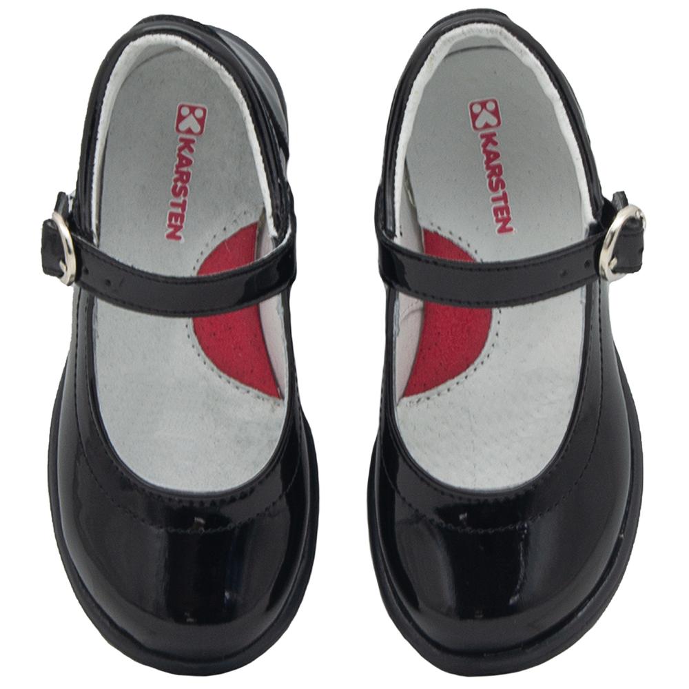 Foto 7 pulgar | Zapato Escolar Niña Karsten Charol Negro Antiderrapante Negro