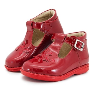 Foto 2 | Zapato Niña Botita Dogi Charol Blanco Plantilla Arco 12-17.5 Rojo