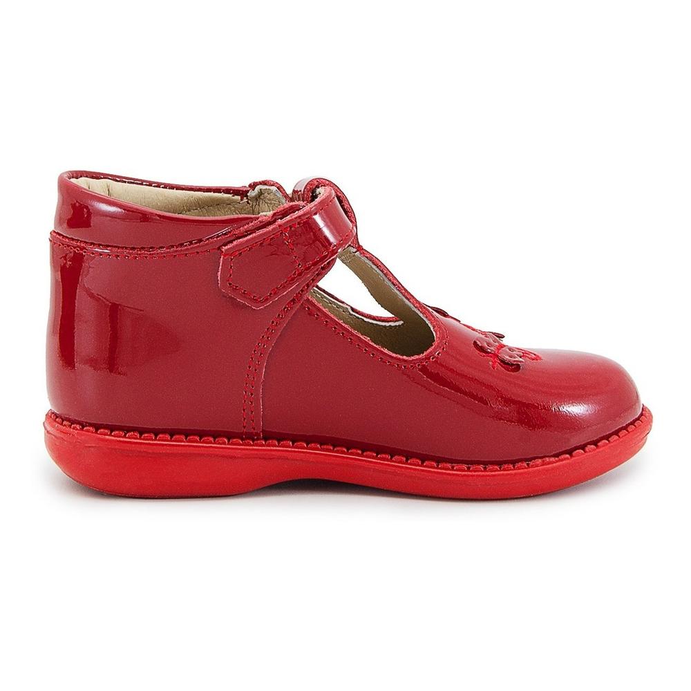 Foto 5 | Zapato Niña Botita Dogi Charol Blanco Plantilla Arco 12-17.5 Rojo