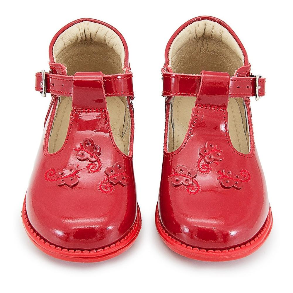 Foto 6 | Zapato Niña Botita Dogi Charol Blanco Plantilla Arco 12-17.5 Rojo