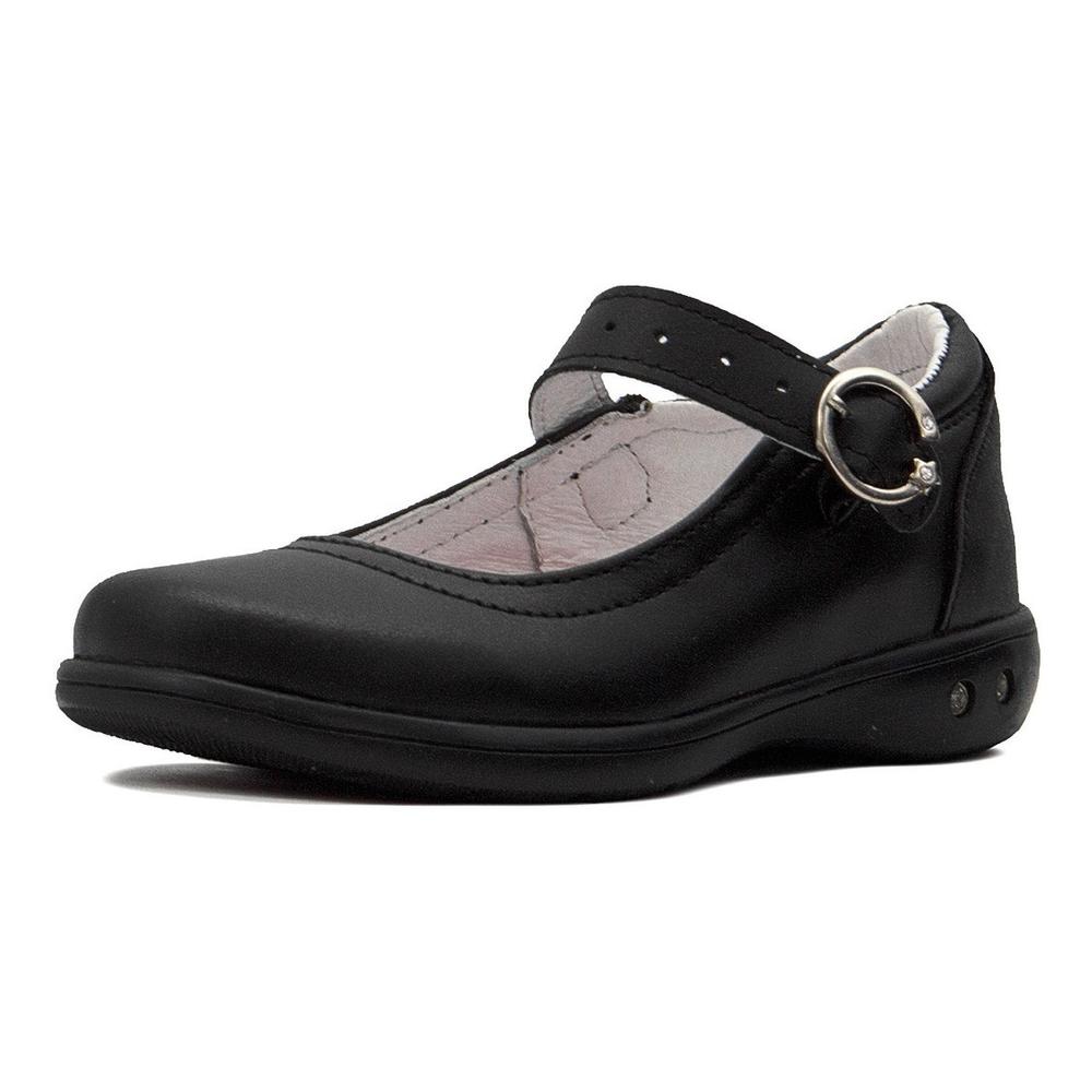 Foto 4 | Zapato Escolar Karsten Para Niña Con Broche Negro 21.5-26 Negro