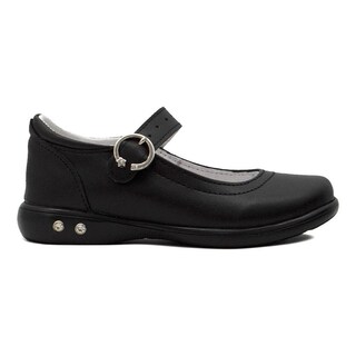 Foto 1 | Zapato Escolar Karsten Para Niña Con Broche Negro 17.5-21 Negro