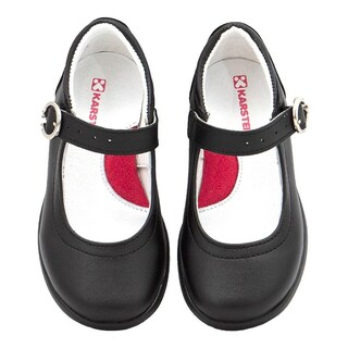 Foto 7 | Zapato Escolar Karsten Para Niña Con Broche Negro 17.5-21 Negro