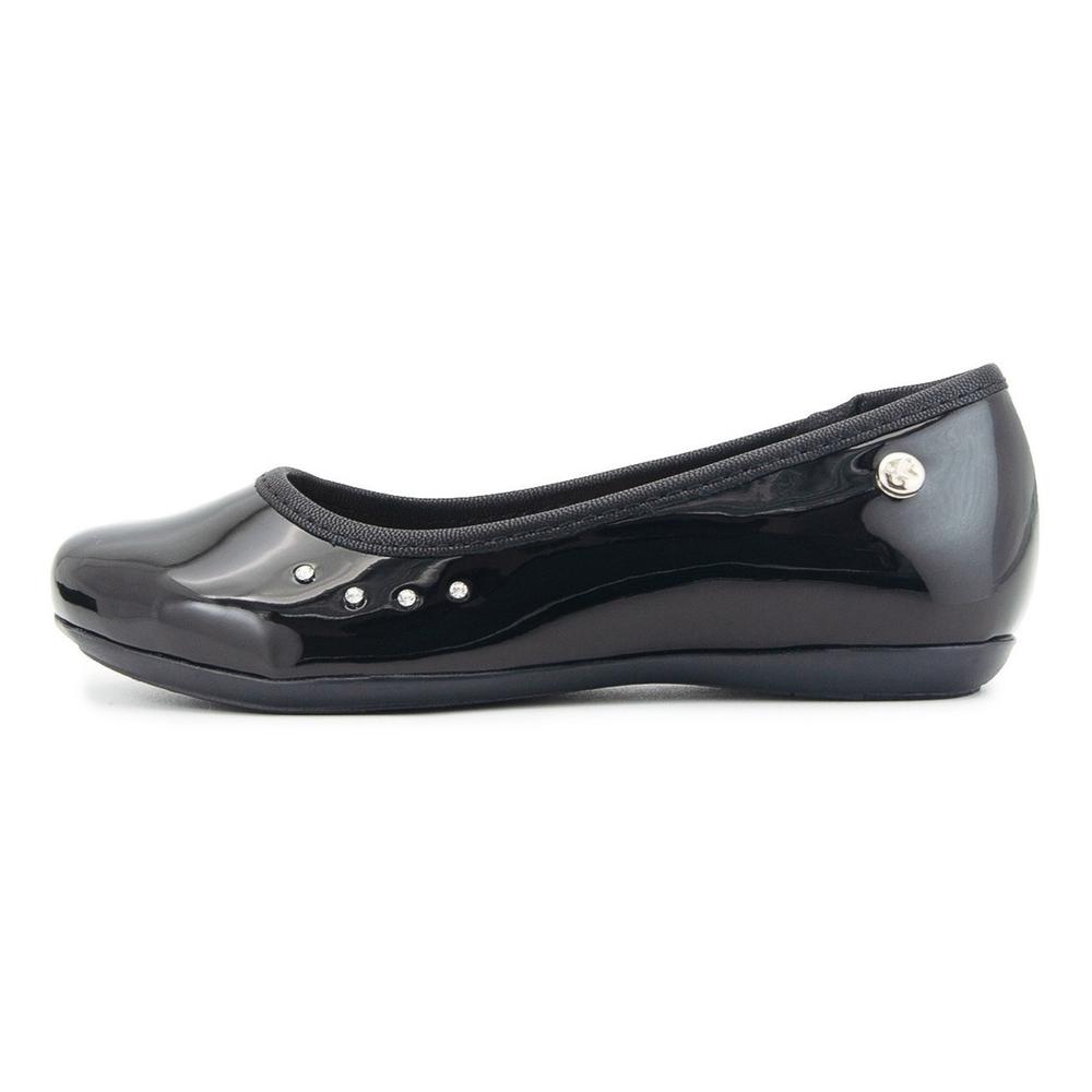 Foto 4 pulgar | Zapato Balerina Juvenil Niña Karsten Charol Negro 18-26 Negro