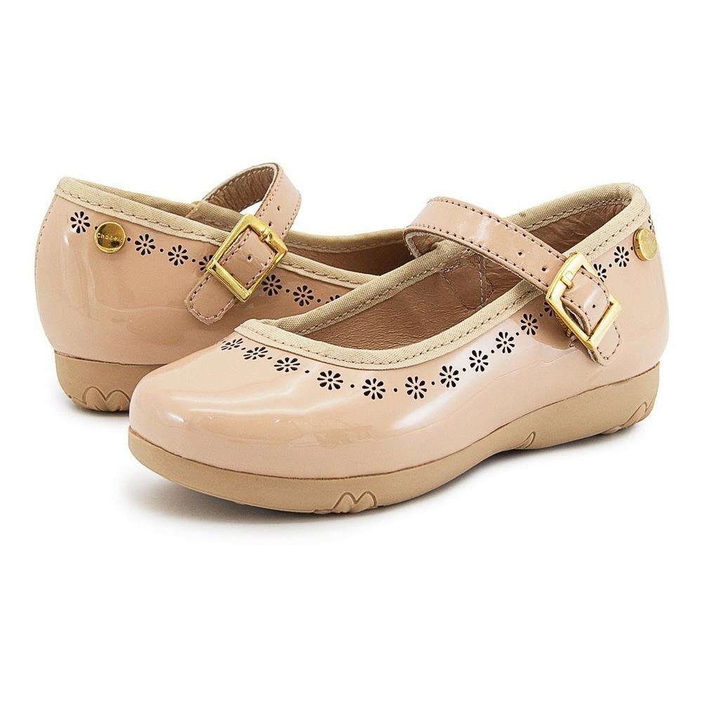 Foto 2 pulgar | Zapato Balerina Niña Fiesta Chabelo Color Beige 15-17 Beige
