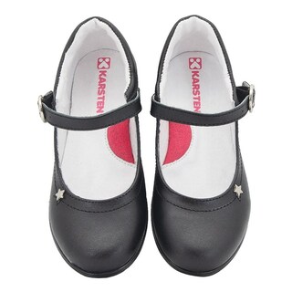 Foto 5 | Zapato Escolar Niña Karsten Piel Negro Arco Soporte 18-21 Negro