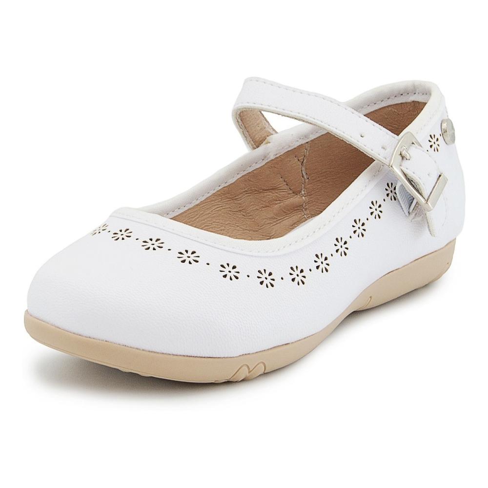 Foto 3 pulgar | Zapato Balerina Niña Fiesta Chabelo Color Blanco 15-17 Blanco