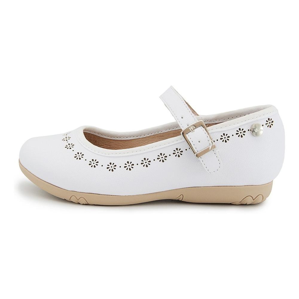 Foto 3 | Zapato Balerina Niña Fiesta Chabelo Color Blanco 15-17 Blanco