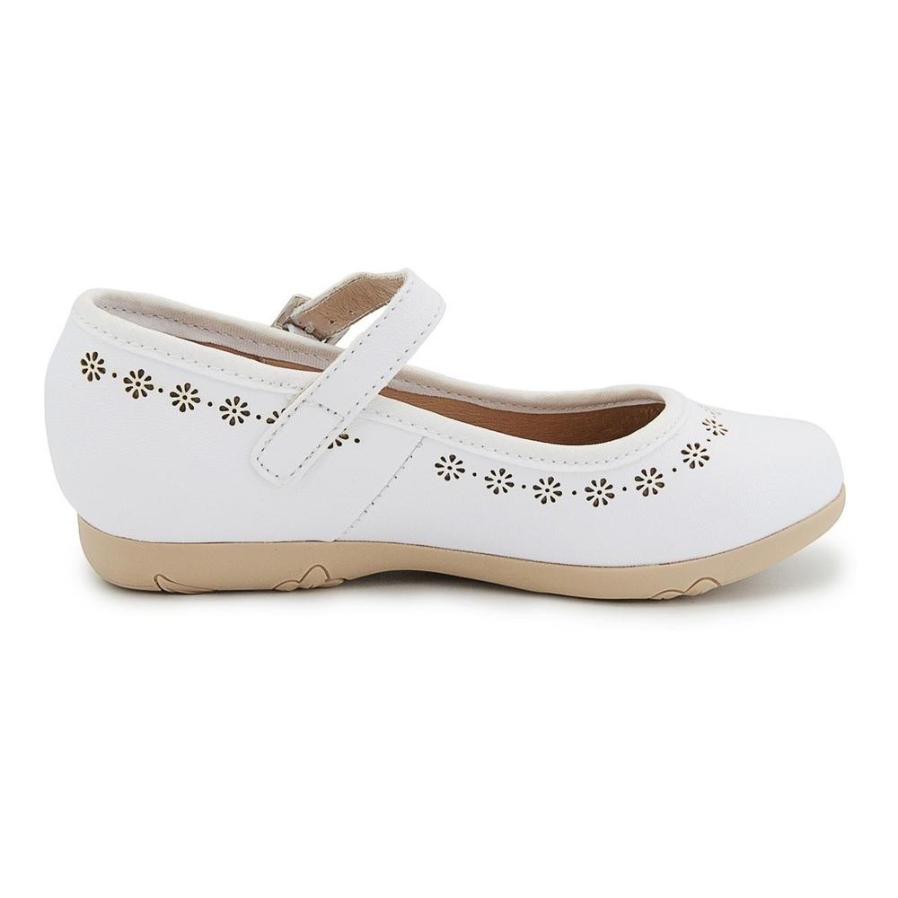 Foto 4 | Zapato Balerina Niña Fiesta Chabelo Color Blanco 15-17 Blanco