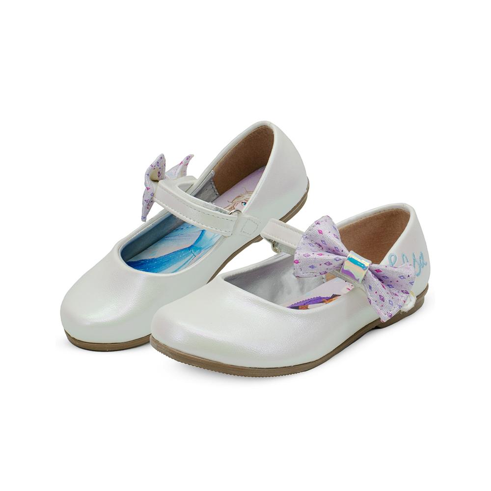 Foto 2 pulgar | Zapato Balerina Frozen Elsa Disney Para Niña 13-17 Blanco Blanco