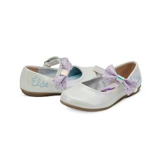 Foto 2 | Zapato Balerina Frozen Elsa Disney Para Niña 13-17 Blanco Blanco