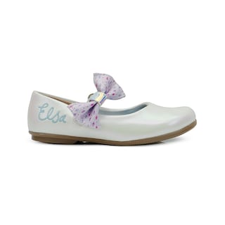 Foto 6 | Zapato Balerina Frozen Elsa Disney Para Niña 13-17 Blanco Blanco