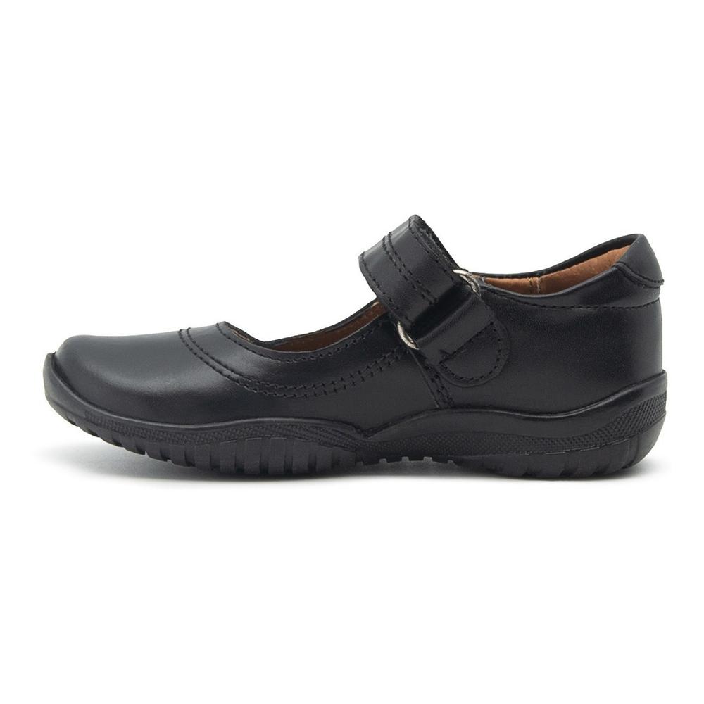 Foto 4 | Zapato Escolar Niña Colección 2021 Coqueta Piel Negro Suaves Negro