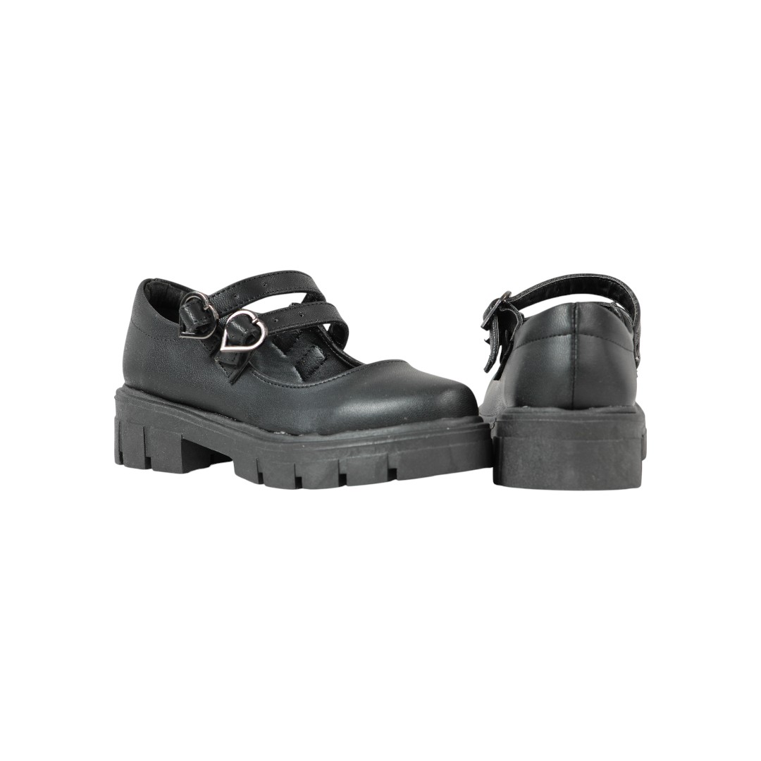 Foto 5 pulgar | Zapato Escolar Niña Efectos 1020 Napa Negro