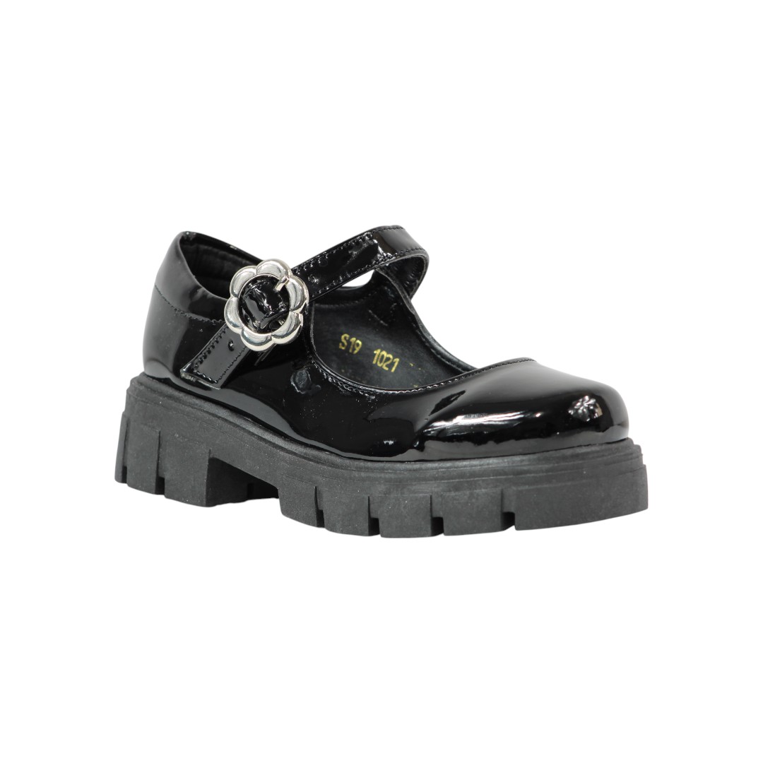 Foto 1 | Zapato Escolar Niña Efectos 1021 Charol Negro