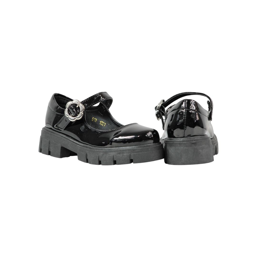 Foto 5 pulgar | Zapato Escolar Niña Efectos 1021 Charol Negro