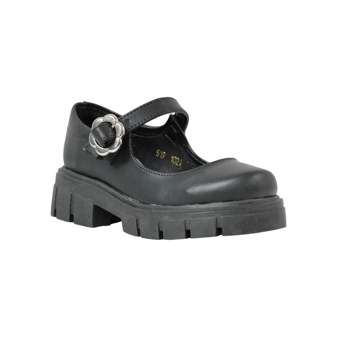 Foto 4 pulgar | Zapato Escolar Niña Efectos 1021 Napa Negro