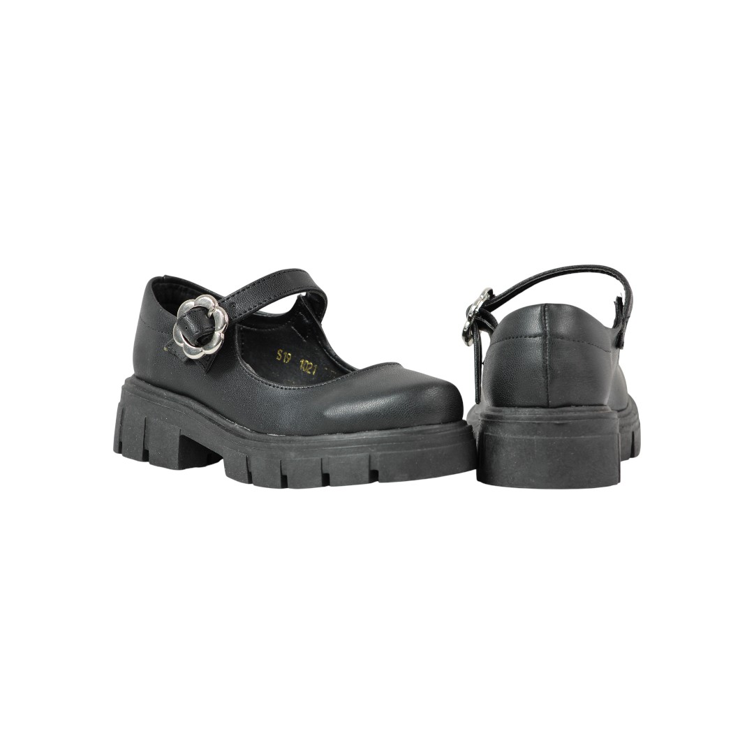 Foto 5 pulgar | Zapato Escolar Niña Efectos 1021 Napa Negro