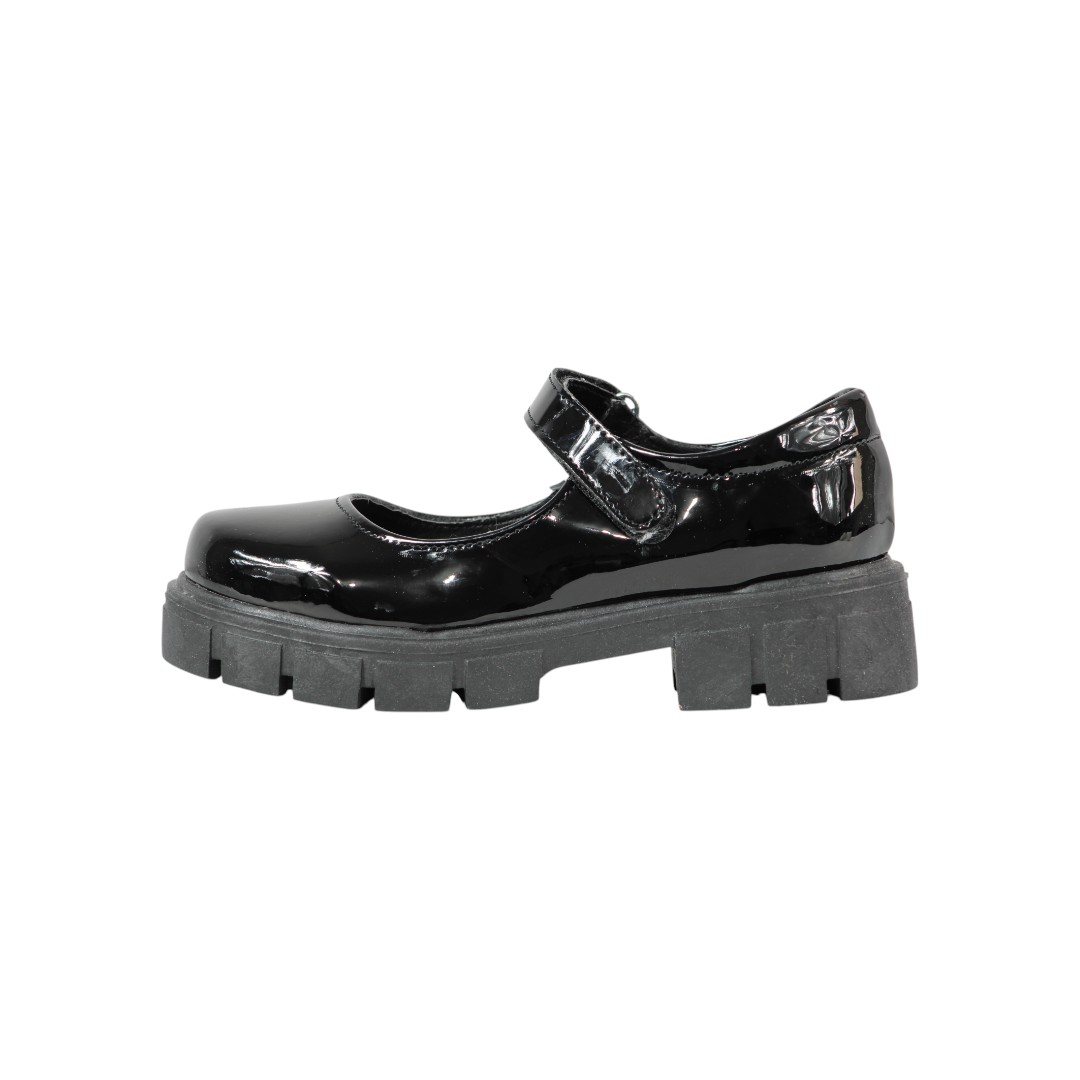 Foto 4 pulgar | Zapato Escolar Niña Efectos 1018 Charol Negro