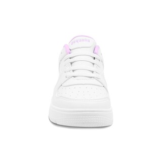 Foto 4 | Tenis Escolar Coqueta Para Niña Sintético Blanco Con Detalles En Rosa