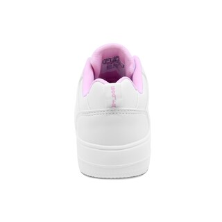 Foto 5 | Tenis Escolar Coqueta Para Niña Sintético Blanco Con Detalles En Rosa