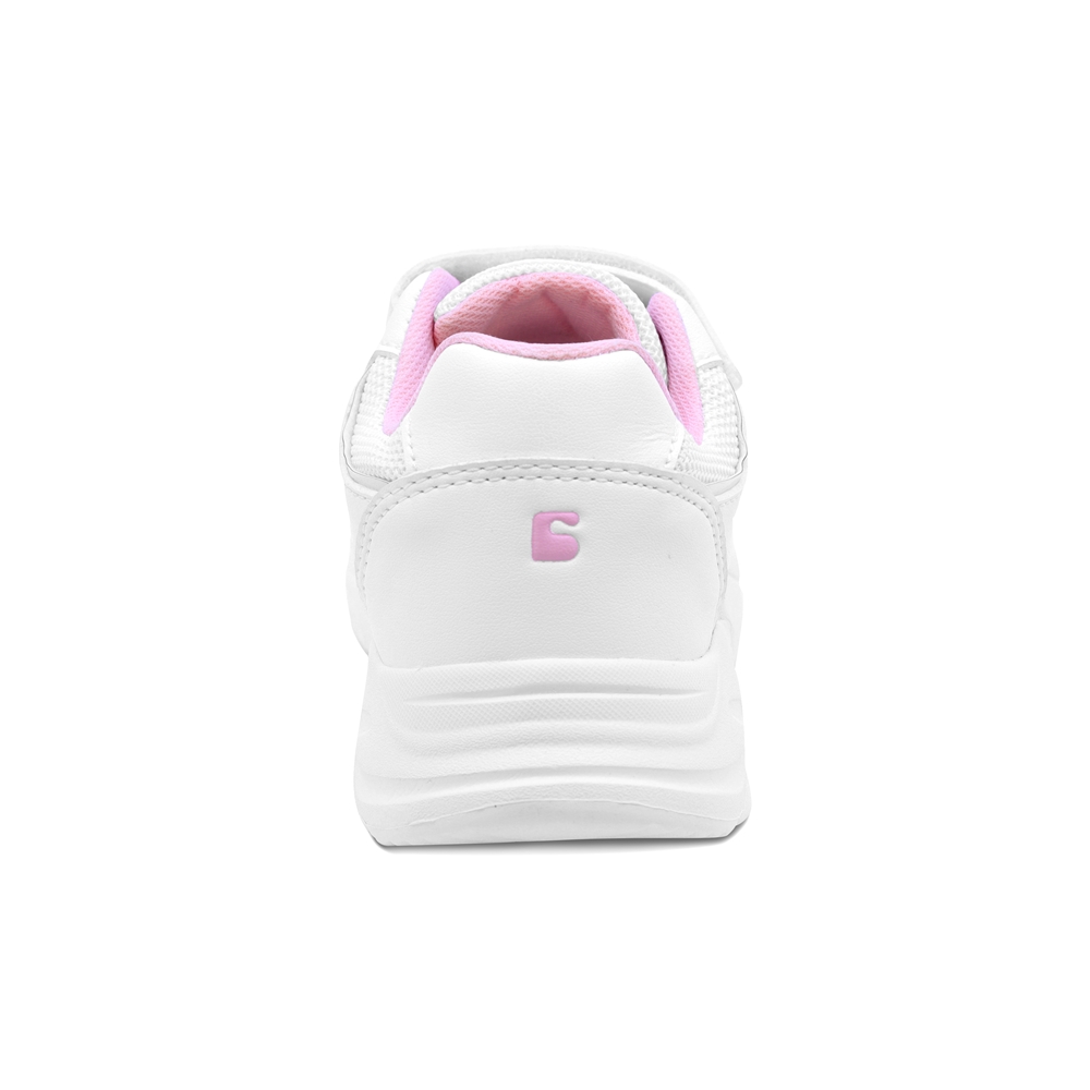 Foto 6 pulgar | Tenis Escolar Coqueta Para Niña Sintético Blanco Alien Con Doble Tira De Contacto