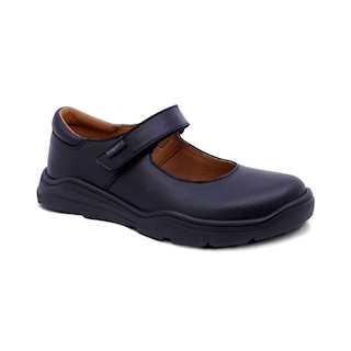 Foto 1 | Zapato Escolar Coqueta Para Niña De Piel En Negro Pilatus Con Ajuste Cómodo