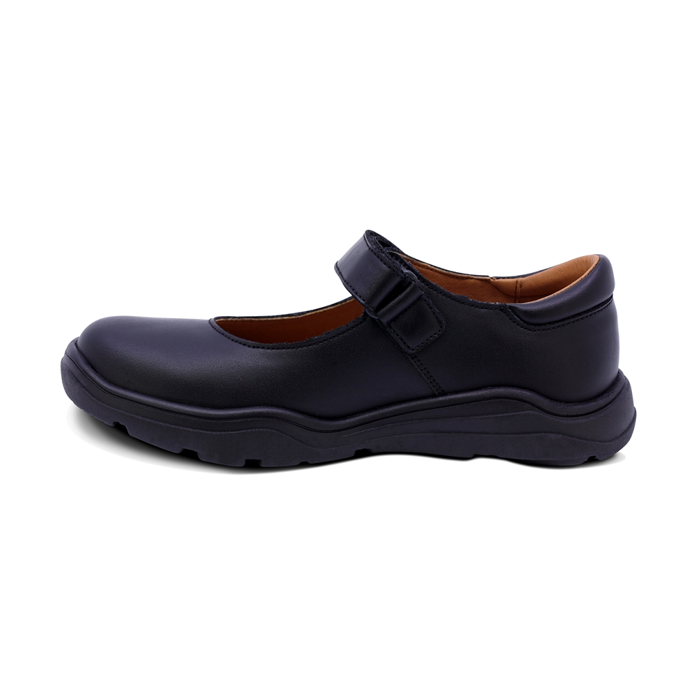 Foto 7 pulgar | Zapato Escolar Coqueta Para Niña De Piel En Negro Pilatus Con Ajuste Cómodo