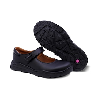 Foto 7 | Zapato Escolar Coqueta Para Niña De Piel En Negro Pilatus Con Ajuste Cómodo