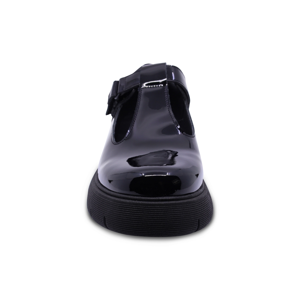 Foto 5 pulgar | Zapato Escolar Coqueta Para Niña Charol Negro Igor Con Tira De Contacto