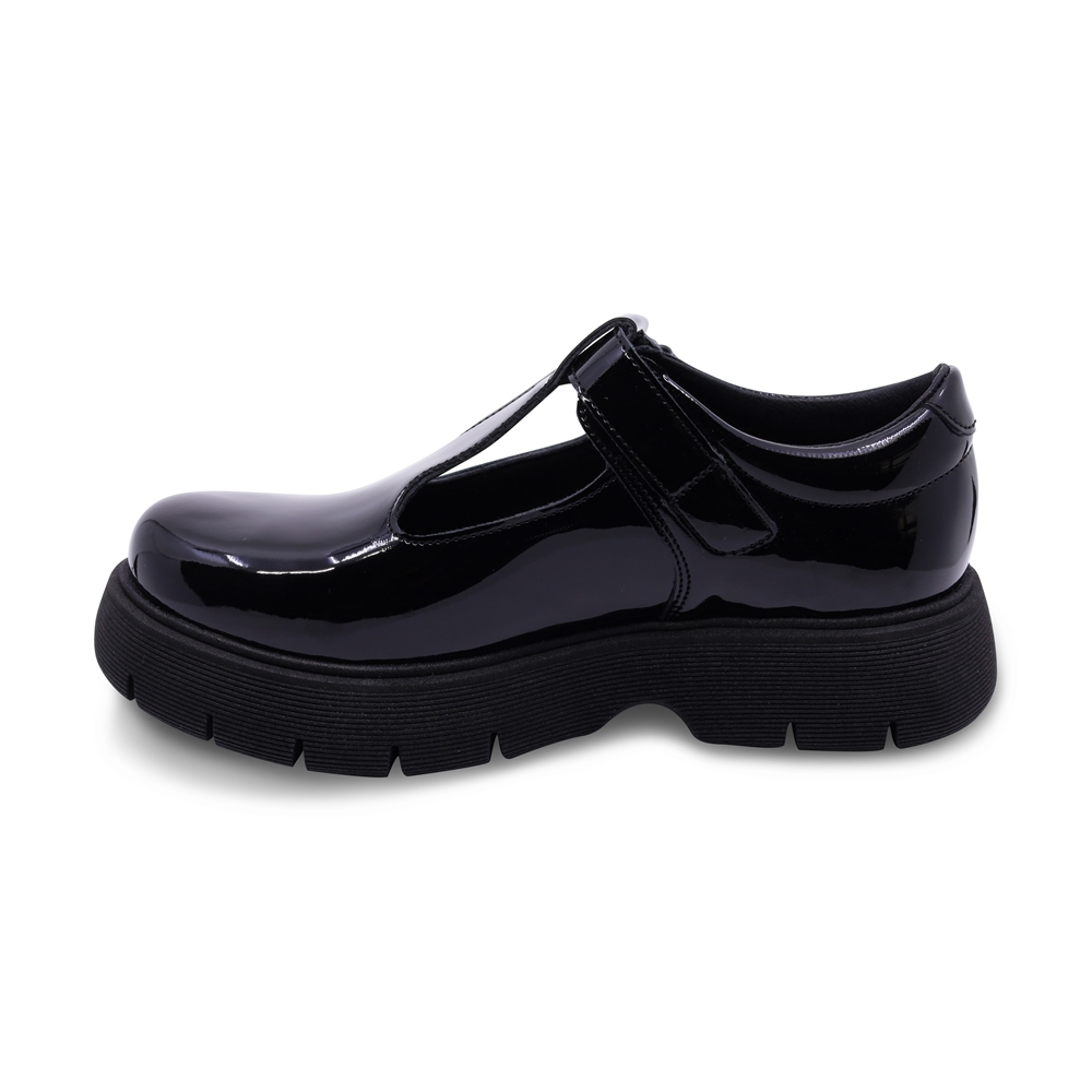 Foto 7 pulgar | Zapato Escolar Coqueta Para Niña Charol Negro Igor Con Tira De Contacto