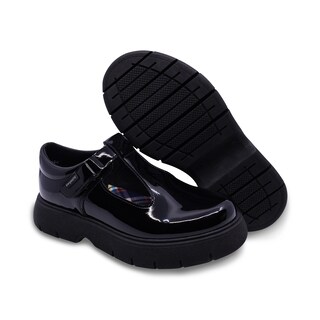 Foto 7 | Zapato Escolar Coqueta Para Niña Charol Negro Igor Con Tira De Contacto