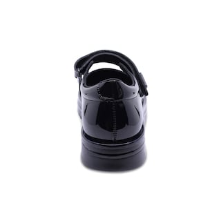 Foto 5 | Zapato Escolar Coqueta Para Niña En Charol Negro Nora Con Tira De Contacto