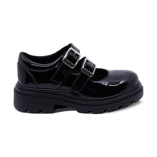 Foto 3 | Zapato Escolar Coqueta Para Niña De Charol Negro Jazz Con Doble Hebilla