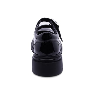 Foto 5 | Zapato Escolar Coqueta Para Niña De Charol Negro Jazz Con Doble Hebilla
