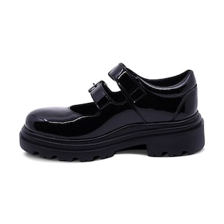 Foto 6 | Zapato Escolar Coqueta Para Niña De Charol Negro Jazz Con Doble Hebilla