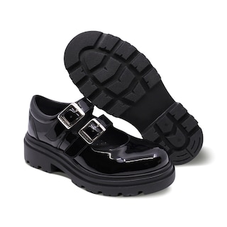 Foto 7 | Zapato Escolar Coqueta Para Niña De Charol Negro Jazz Con Doble Hebilla