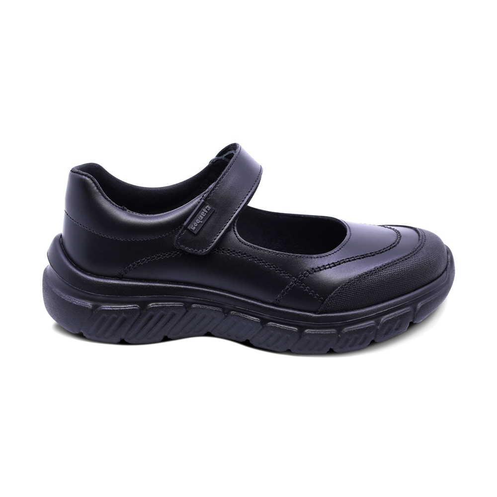 Foto 4 pulgar | Zapato Escolar Coqueta Para Niña De Piel Negro Balu Con Puntera Antirraspaduras