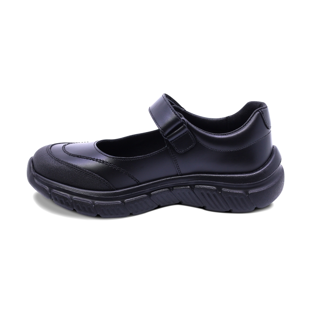 Foto 7 pulgar | Zapato Escolar Coqueta Para Niña De Piel Negro Balu Con Puntera Antirraspaduras