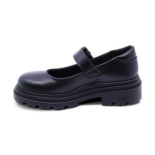 Foto 6 | Zapato Escolar Coqueta Para Niña De Piel Negro Jazz Con Hebilla