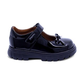 Foto 3 | Zapato Escolar Coqueta Para Niña De Charol Negro Thunder Con Moño