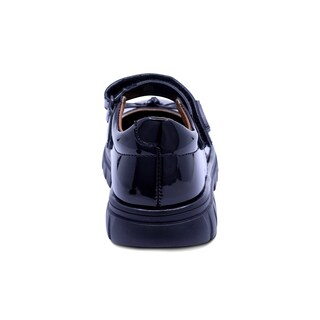 Foto 5 | Zapato Escolar Coqueta Para Niña De Charol Negro Thunder Con Moño