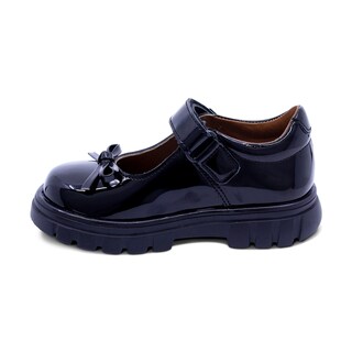 Foto 6 | Zapato Escolar Coqueta Para Niña De Charol Negro Thunder Con Moño
