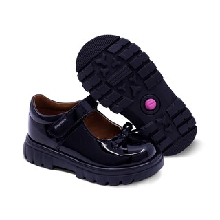 Foto 7 | Zapato Escolar Coqueta Para Niña De Charol Negro Thunder Con Moño