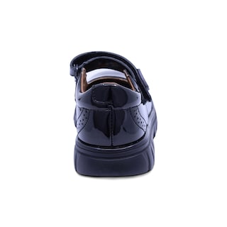 Foto 5 | Zapato Escolar Coqueta Para Niña De Charol Negro Thunder Con Perforado