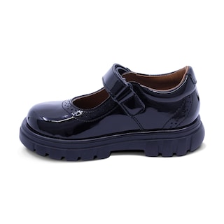 Foto 6 | Zapato Escolar Coqueta Para Niña De Charol Negro Thunder Con Perforado