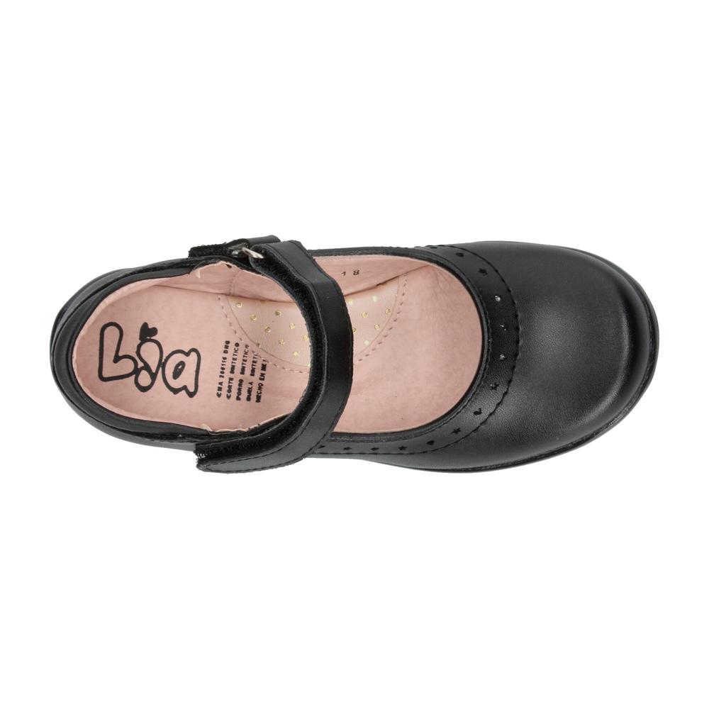 Foto 9 pulgar | Zapato Escolar Negro Para Niña T115-18 [lii3] Negro