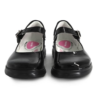 Foto 3 | Zapato Escolar Yuyin Charol Corazón Negro Para Niña